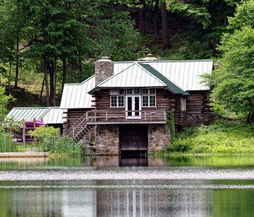 Lodge From North Side Of Lake 360 X 360