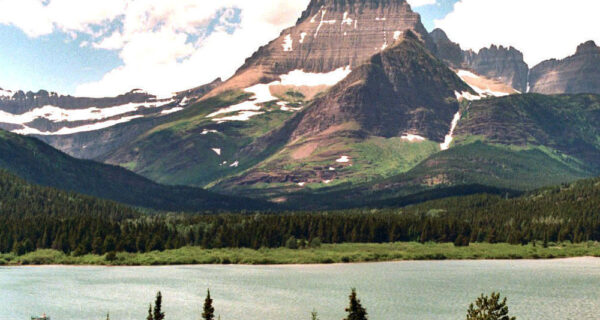 Swiftcurrent  Lake And  Valley