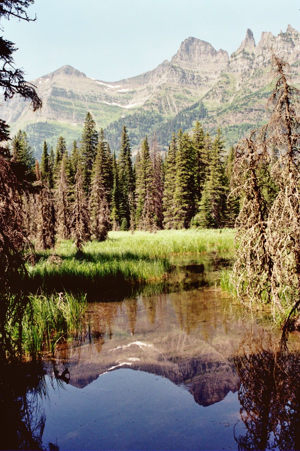 Kootenai  Pond And  Citadel  Peaks