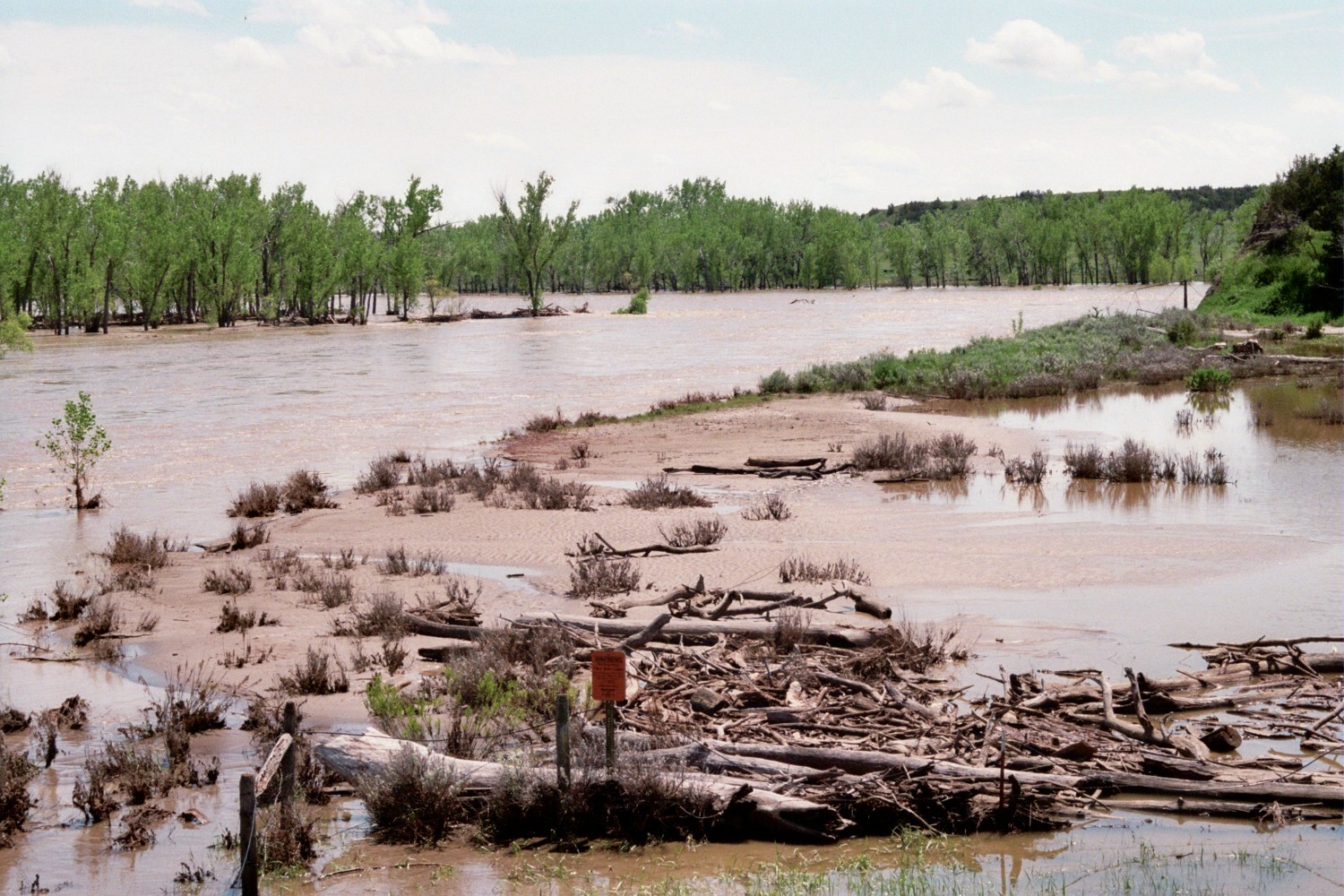 Musselshell  River At  Mosby