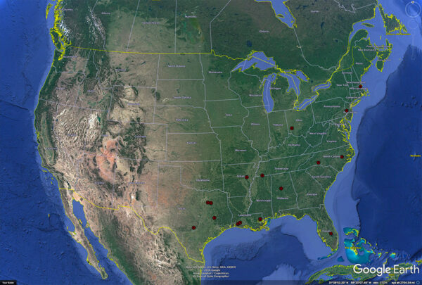 Gyrosigma obscurum distribution map