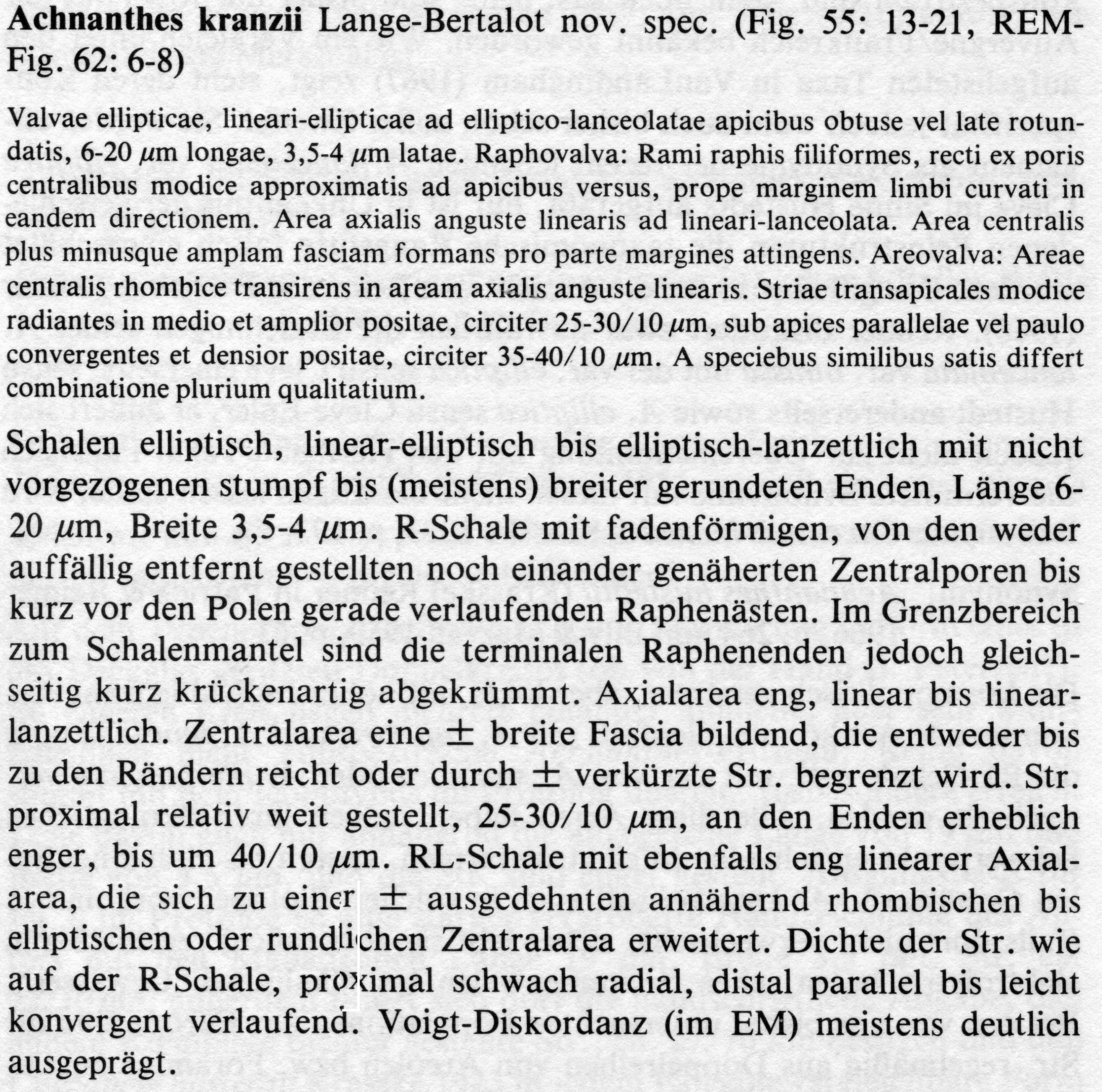 Achnanthes kranzii orig descr